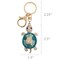 Wrapables Crystal Bling Key Chain Keyring Car Purse Handbag Pendant Charm, Blue Sea Turtle